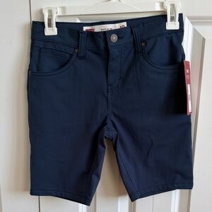 Levi's Slim Stretch Navy Shorts